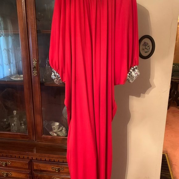 COPY - Vintage Red Mid Length Dress - Picture 3 of 6